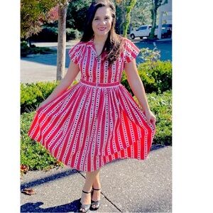 Bernie Dexter Kelly Queen of Hearts Pinup Dress Small